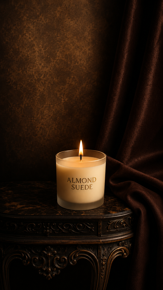 Almond Suede | Handcrafted Scented Candle