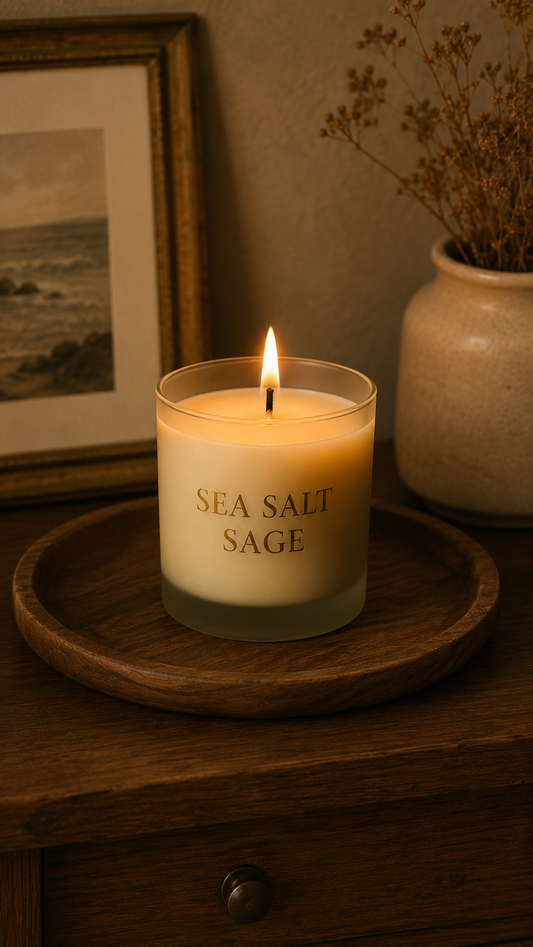 Sea Salt Sage | Handcrafted Scented Candle