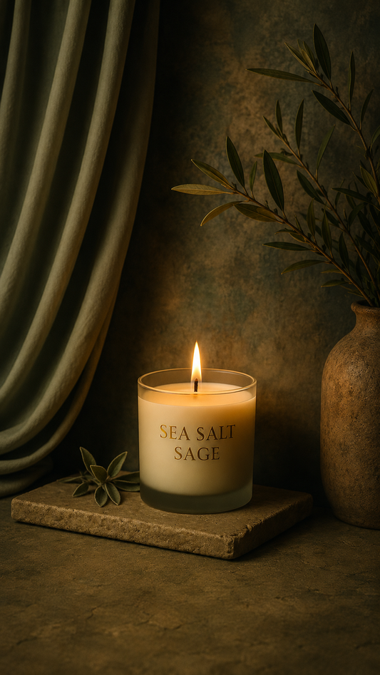 Sea Salt Sage | Handcrafted Scented Candle